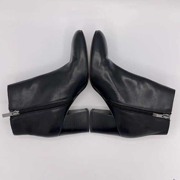 Franco Sarto Boots Size 6.5 Olympia Ankle Black Leather - Picture 7 of 11